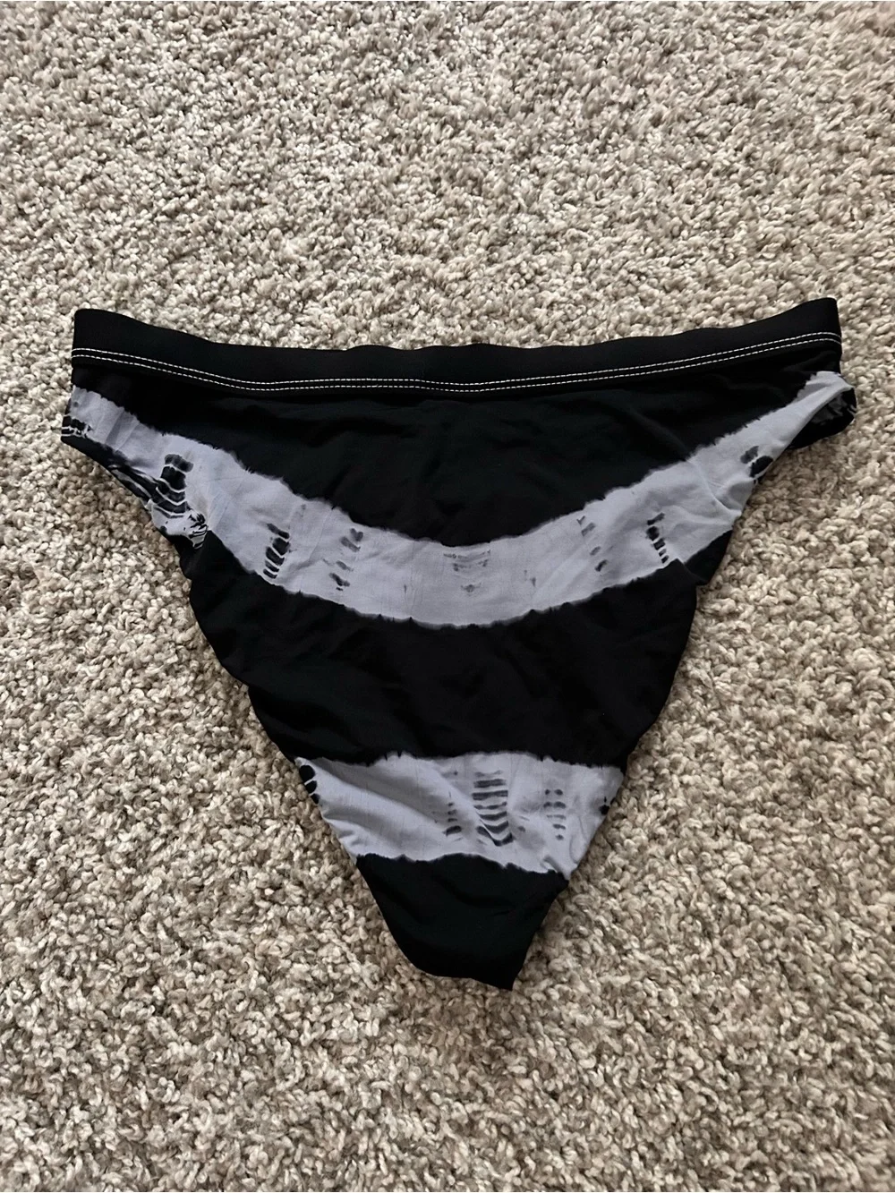 High-Waisted Tie-Dye Grunge Bikini Bottom